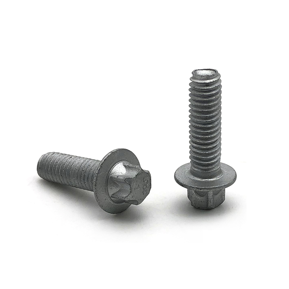 六角頭法蘭螺栓達(dá)克羅法蘭盤全牙螺栓 法蘭面螺絲