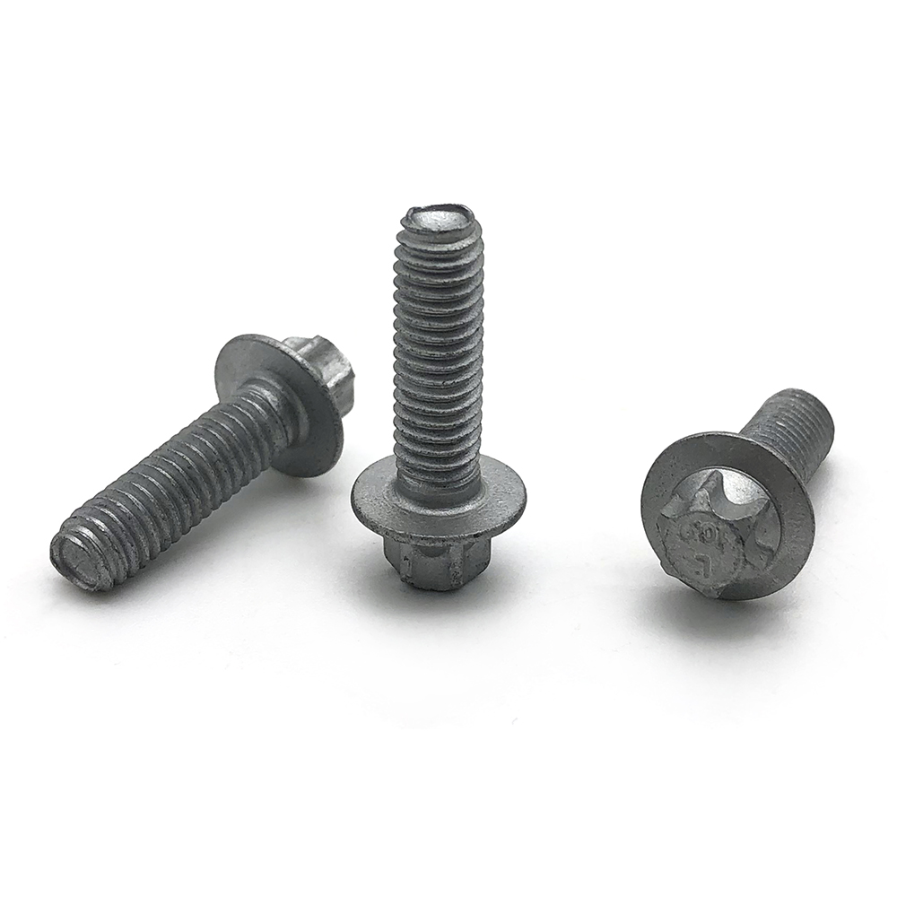 六角頭法蘭螺栓達(dá)克羅法蘭盤全牙螺栓 法蘭面螺絲