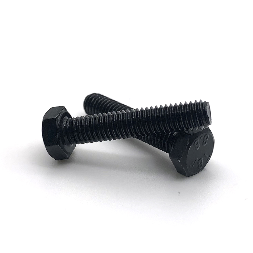 半扣全扣六角螺絲 氧化發(fā)黑高強(qiáng)螺柱 高強(qiáng)度螺栓 8.8級外六角螺栓