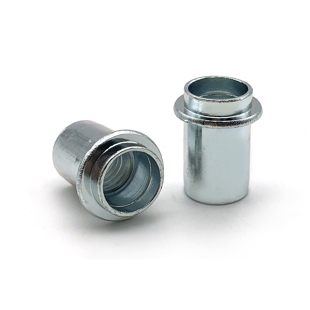 非標定制碳鋼鍍鋅圓形臺階鉚螺母