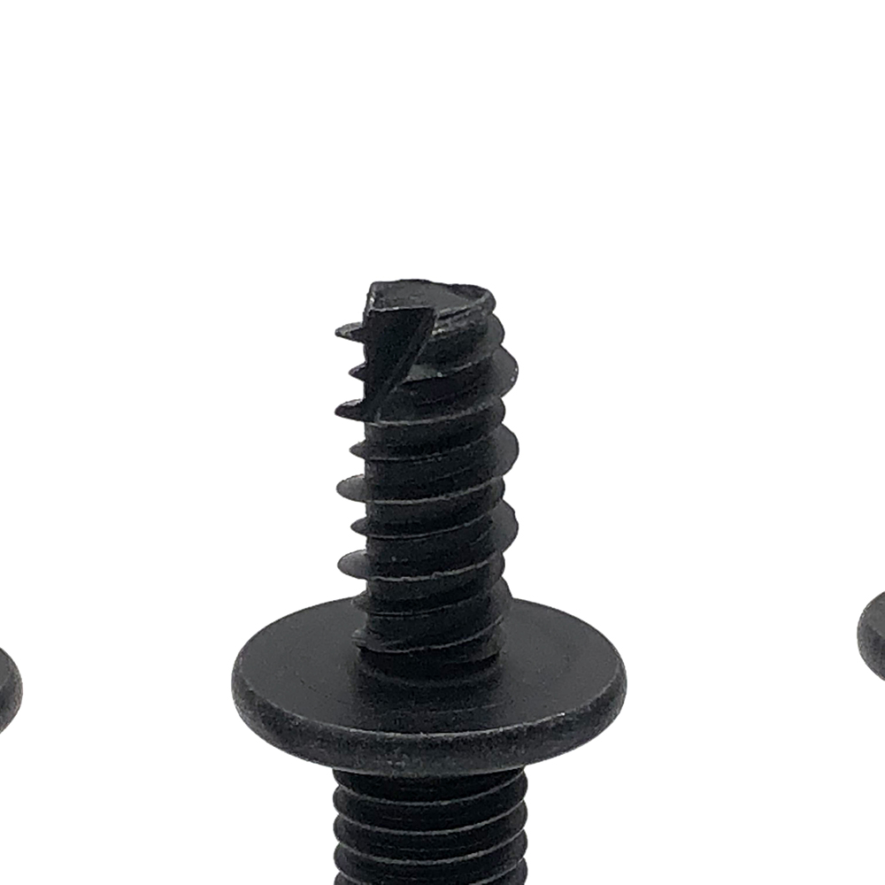 雙頭牙螺絲 汽車螺絲 車燈螺絲 非標螺絲 黑色鋅鎳螺絲 雙頭螺絲