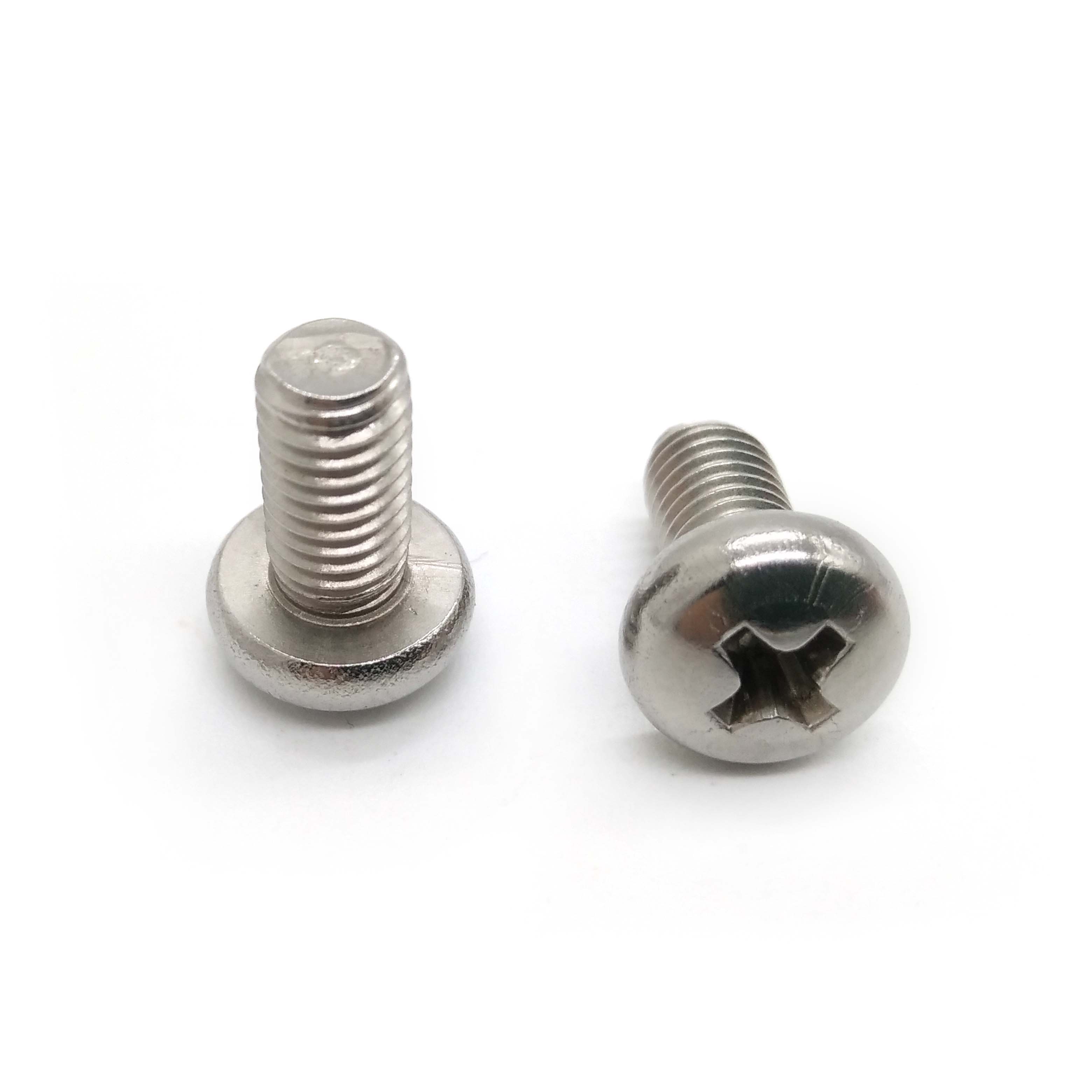 304盤(pán)頭機(jī)牙十字螺釘機(jī)螺釘M2M3M4M5不銹鋼半圓頭螺絲