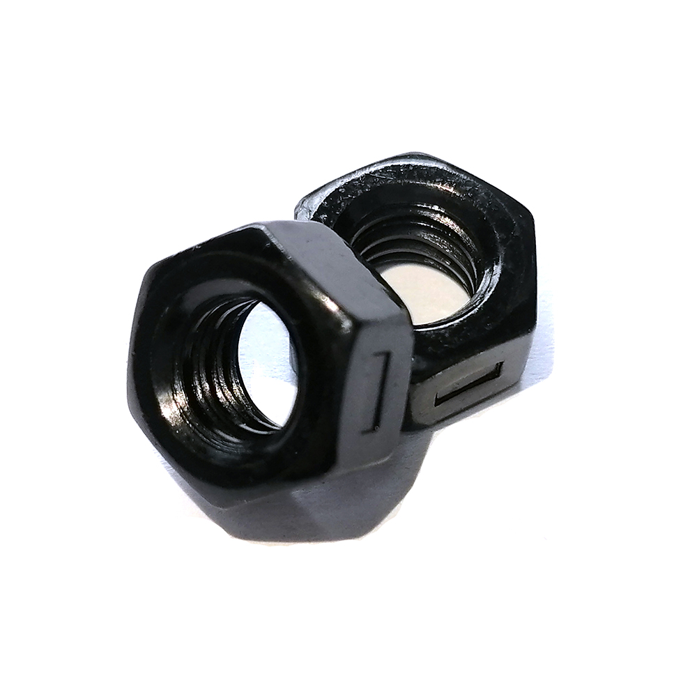 工廠生產(chǎn)8.8級高強度六角螺母 氧化發(fā)黑六角螺母加厚螺母 細(xì)扣六角螺絲帽定制非標(biāo)螺母