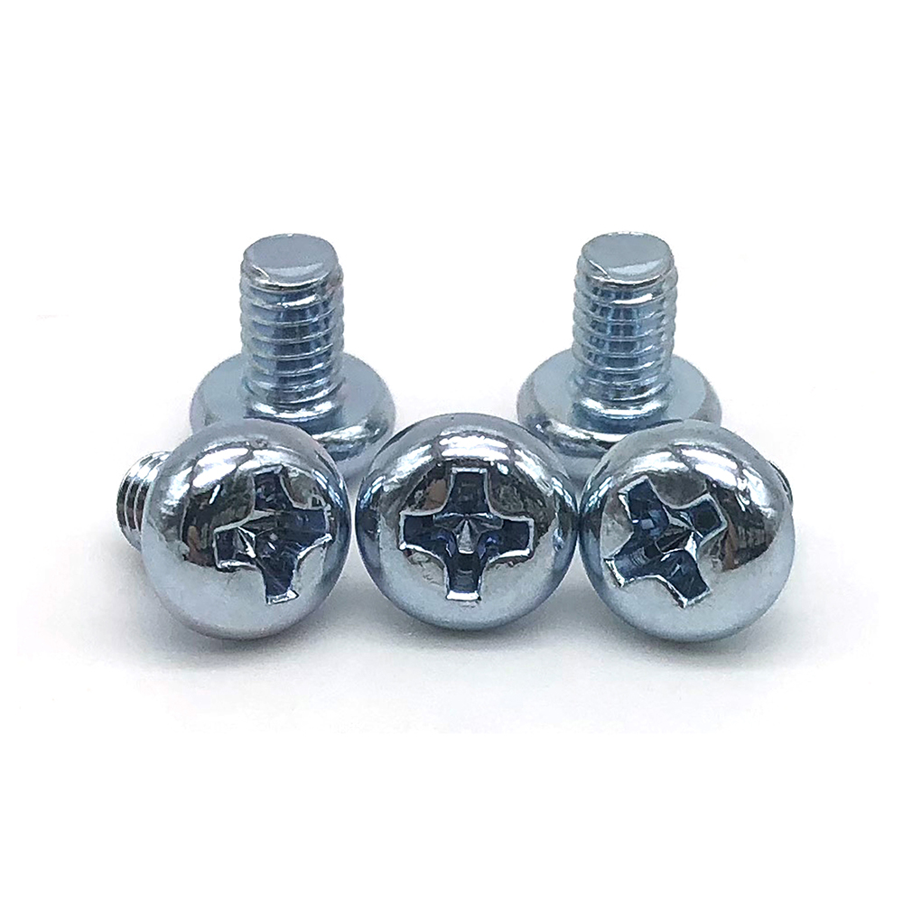 鍍藍(lán)白鋅十字槽機(jī)螺釘盤(pán)頭機(jī)絲圓機(jī)M3-M8緊固件螺釘GB818 十字圓頭螺絲定制非標(biāo)螺絲