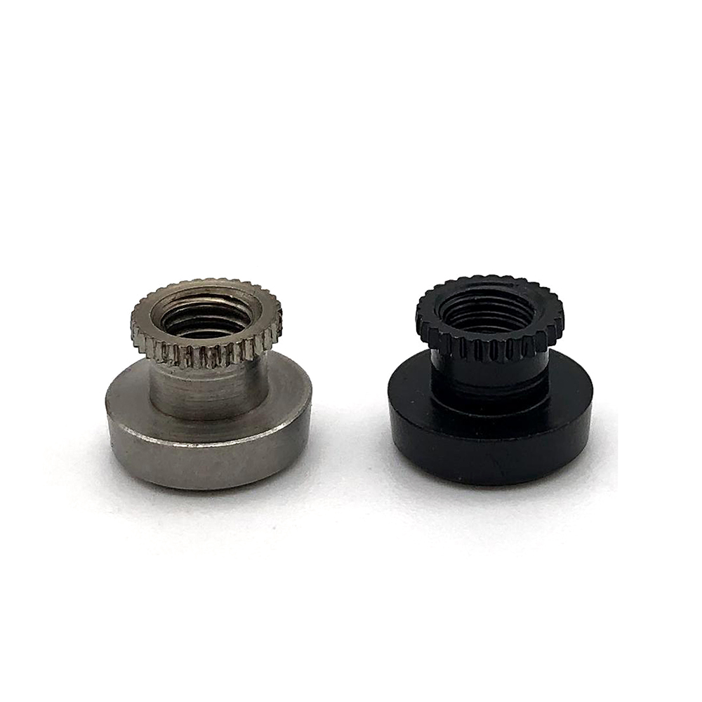 不銹鋼高頭滾花螺母臺階滾齒高螺帽鍍鎳手擰調(diào)節(jié)螺母定制非標螺母