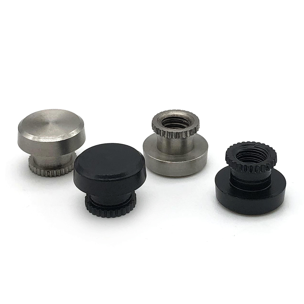 不銹鋼高頭滾花螺母臺階滾齒高螺帽鍍鎳手擰調(diào)節(jié)螺母定制非標螺母