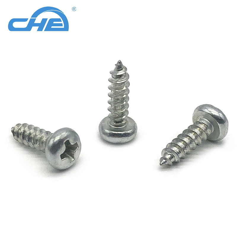 鍍鎳十字槽圓頭自攻螺釘盤(pán)頭尖尾螺絲PA電子產(chǎn)品自攻釘M1.4M2.3M5